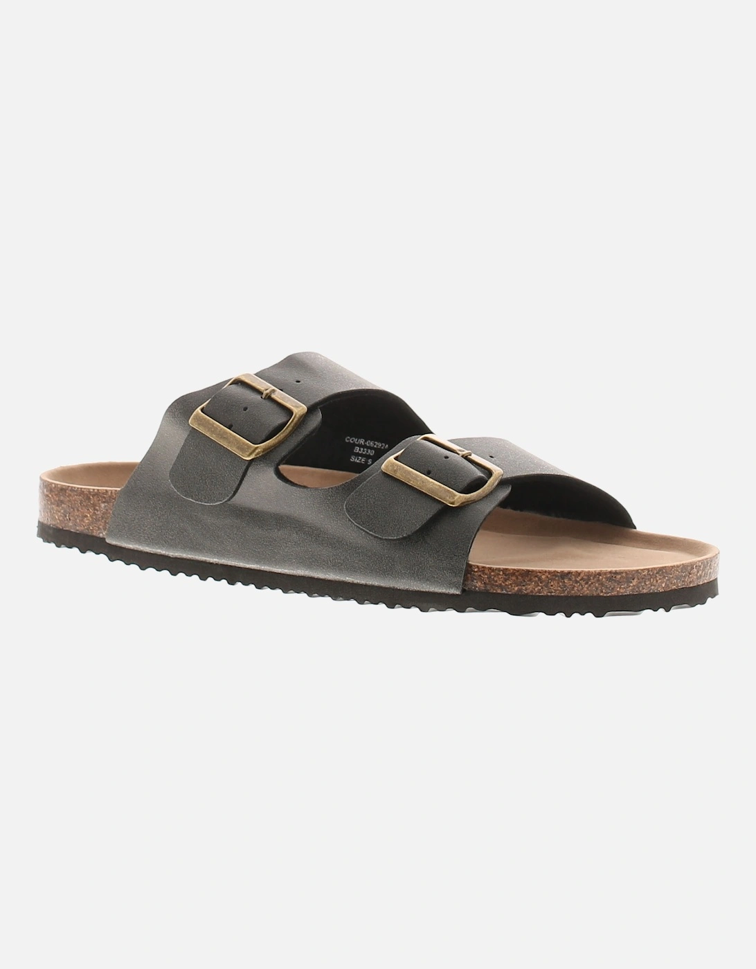 Mens Mule Sandals Bill Buckle Fastening black UK Size, 6 of 5