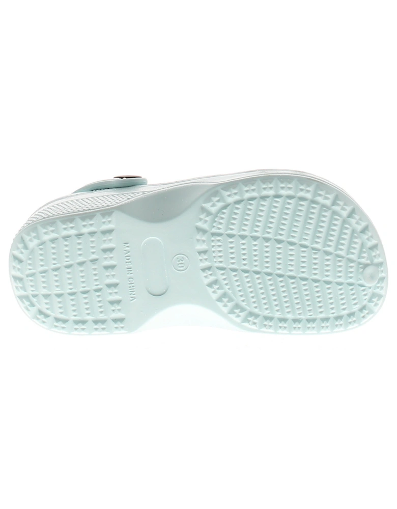Girls Sandals Clogs Shell blue UK Size