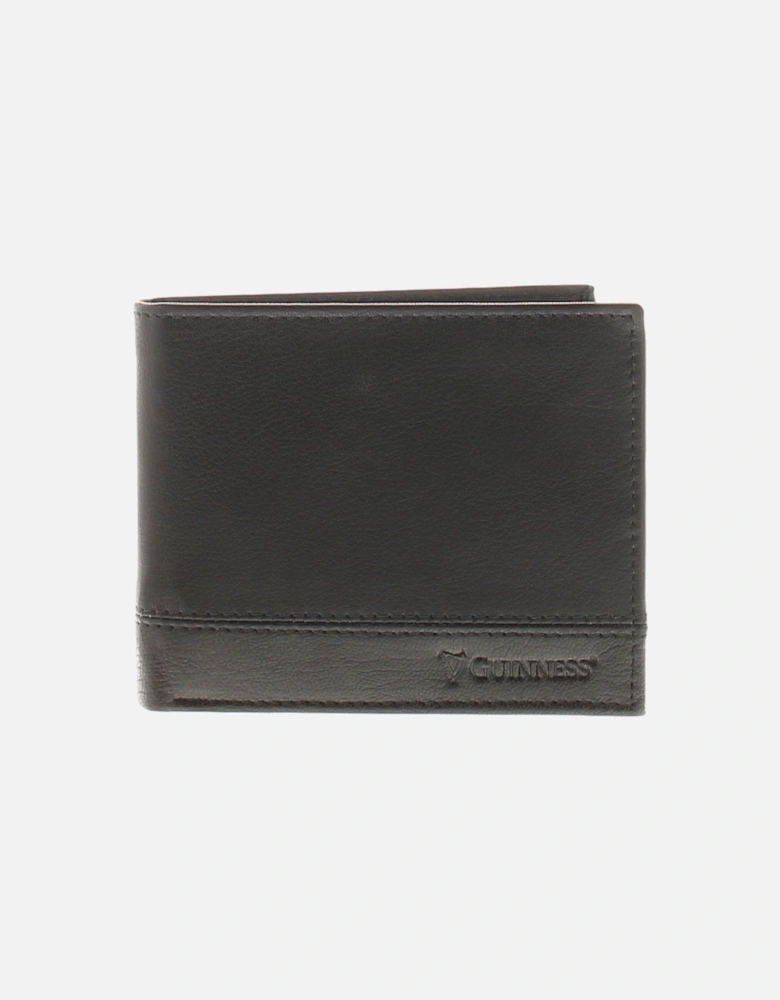 Wallet RFID Protected Stud Pocket and Zip Pocket Stout Leather black