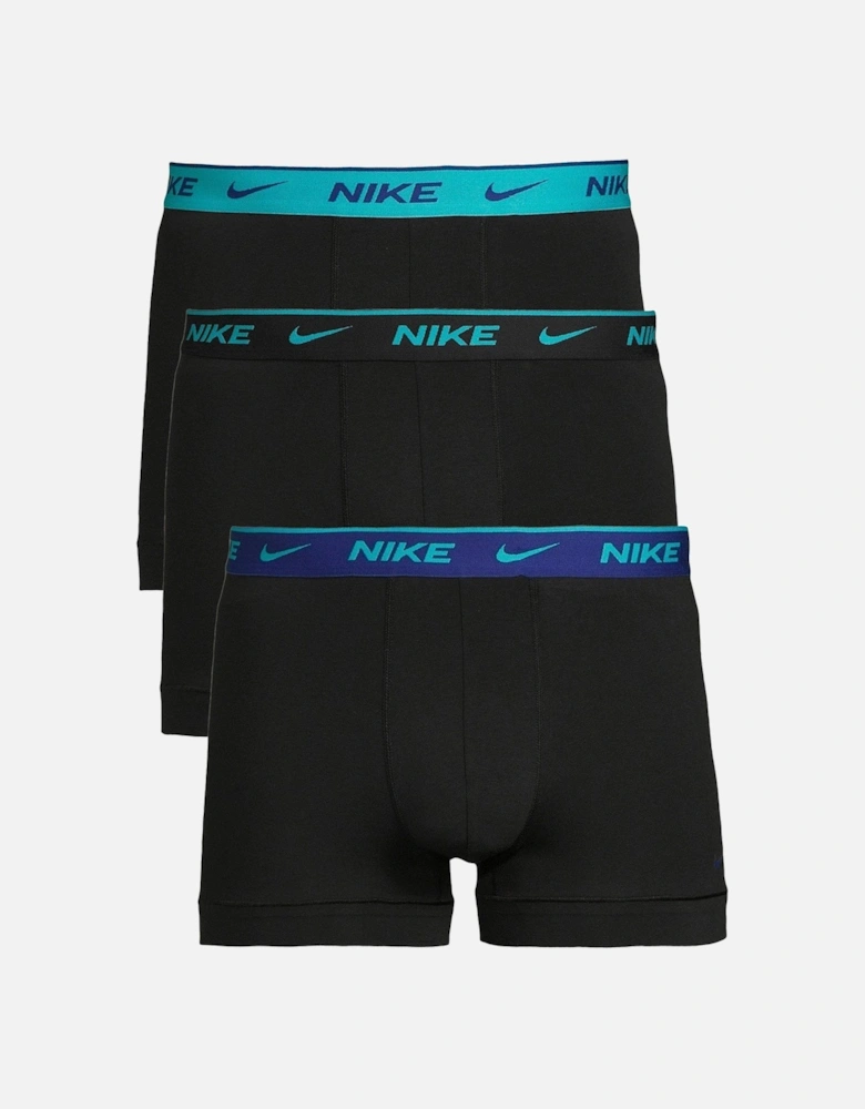 Mens 3 Pack Trunks - Black
