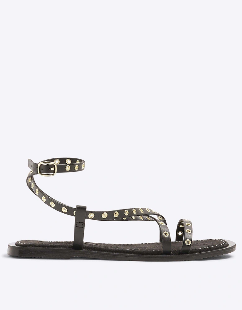 Wide Fit Eyelet Strappy Sandals