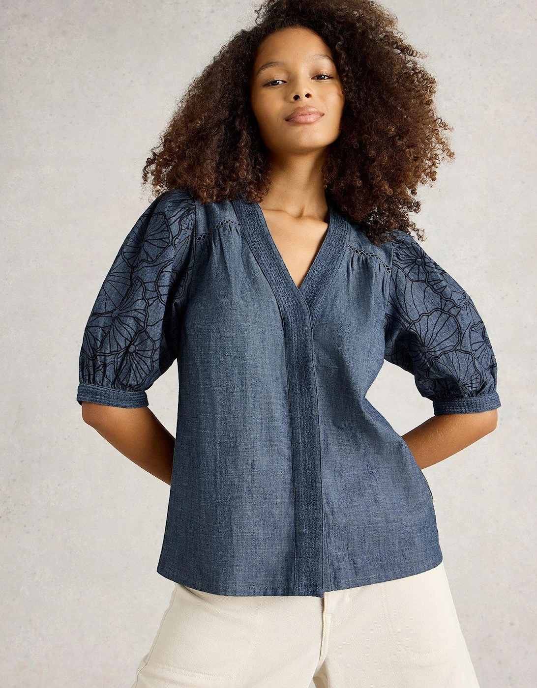 Finley Chambray Top, 2 of 1