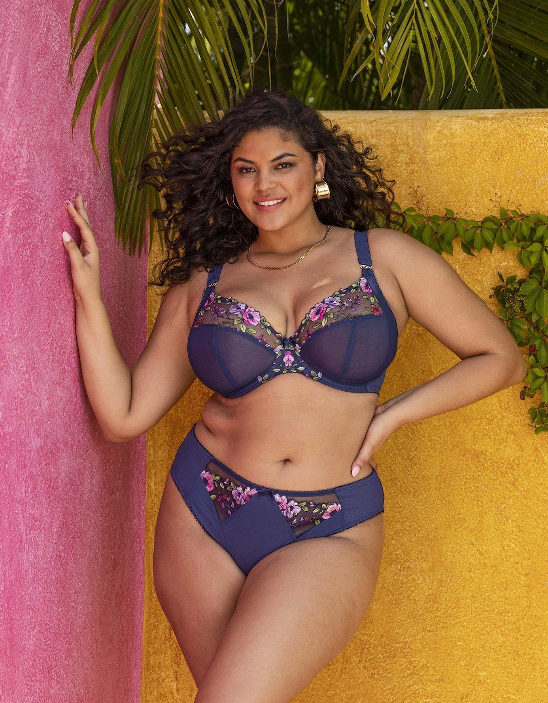 Himari Uw Plunge Bra - Navy