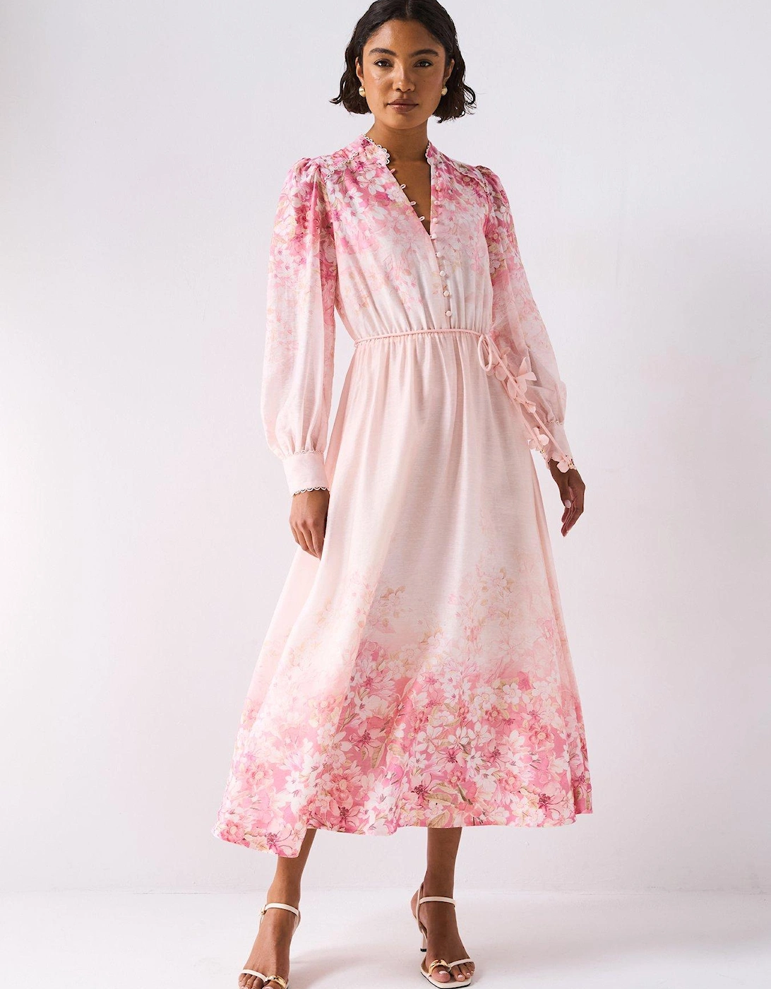 Courtney Placement Print Maxi - Pink, 2 of 1