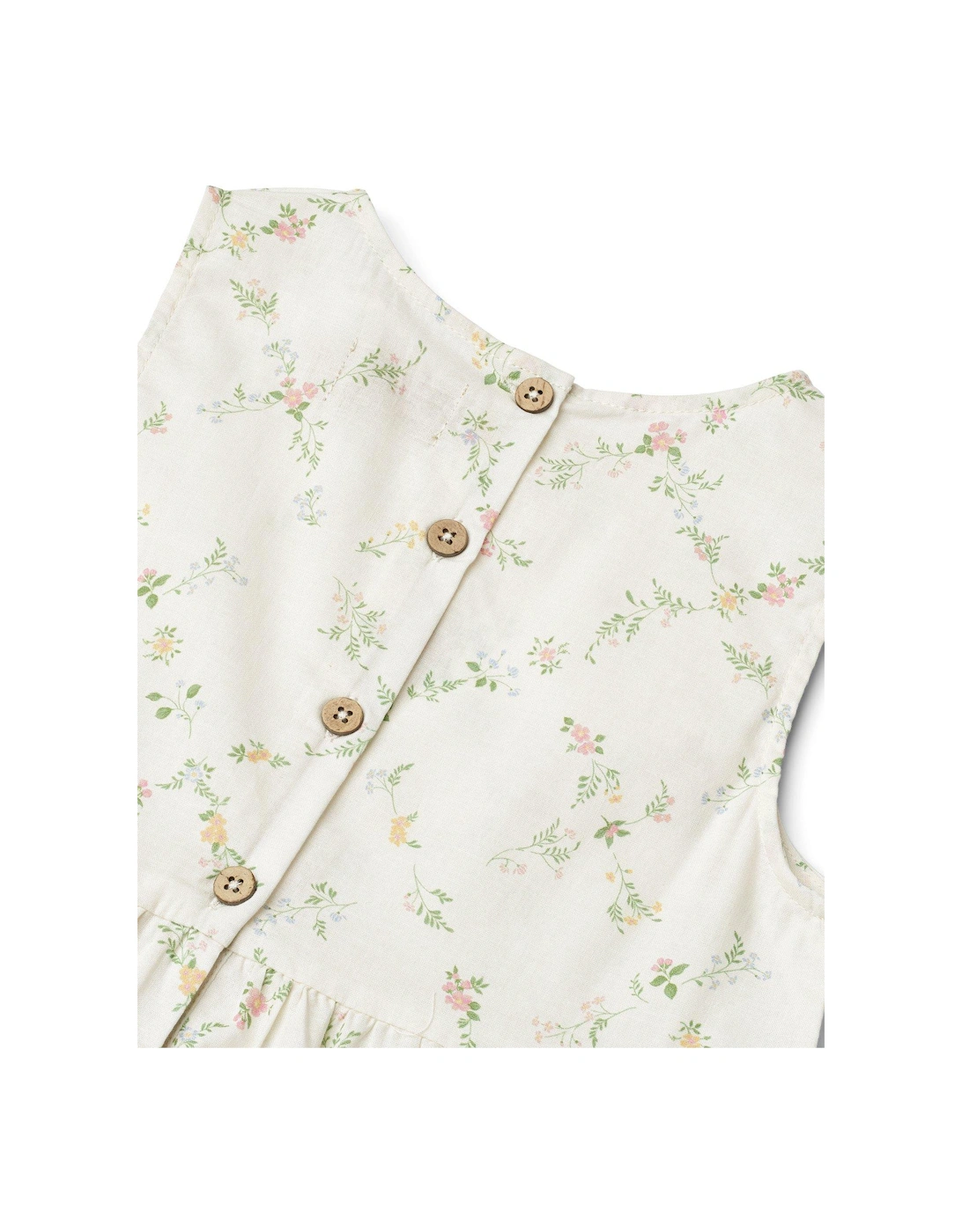 Girls Luise Sleeveless Floral Dress - Cream