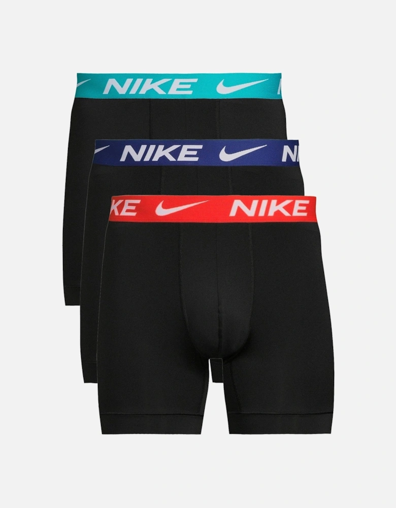 Mens 3 Pack Boxer Briefs - Black