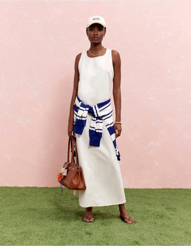 Cut Out Maxi Dress - Cream