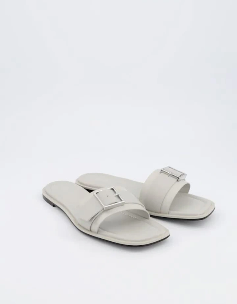 Flat Buckle Slide-white
