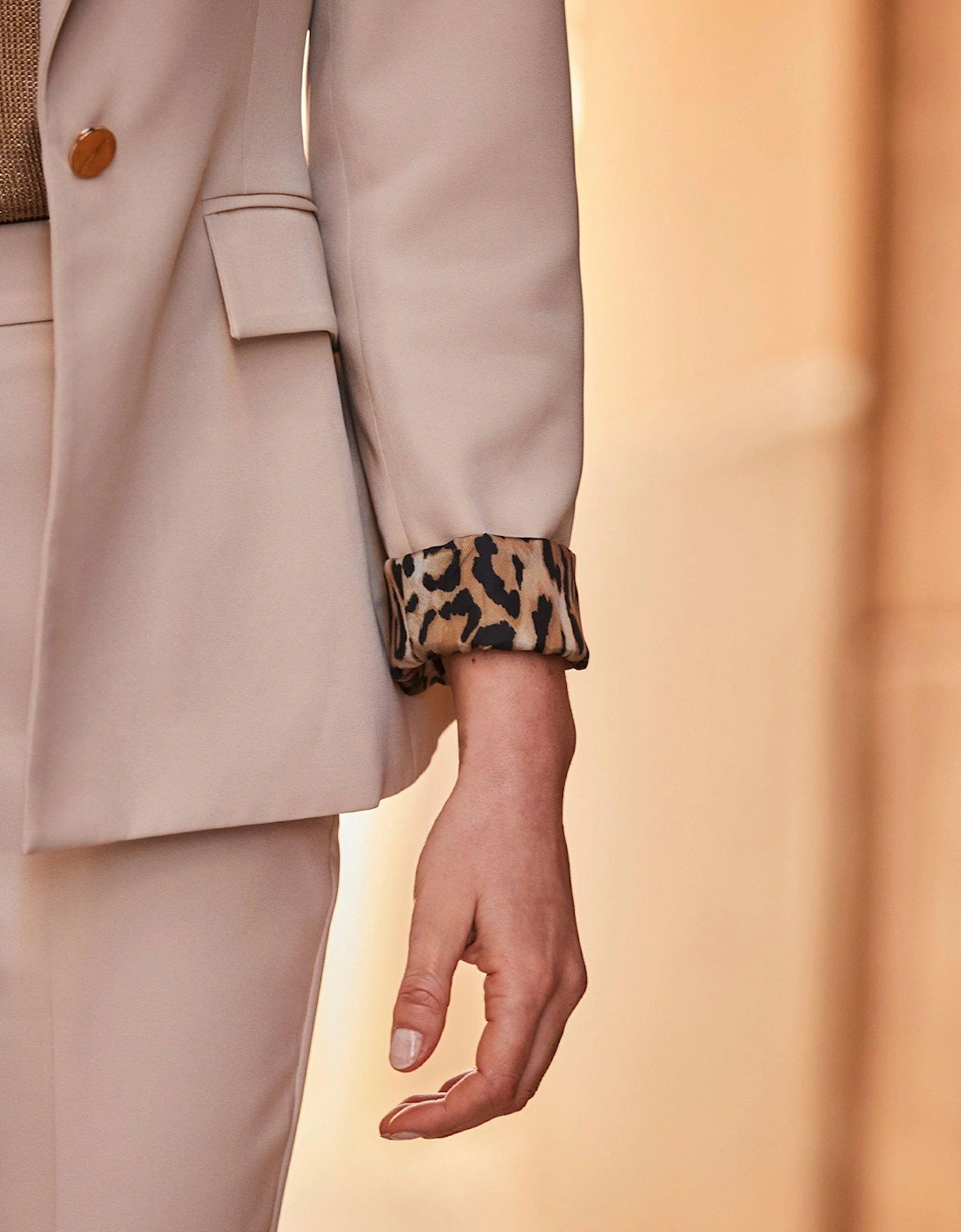 Leopard Lined Blazer