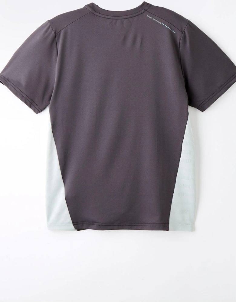 Junior Flash Tee Shirt - Charcoal