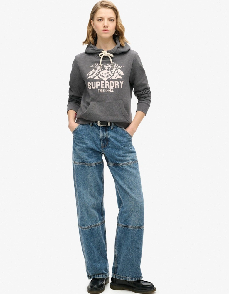 Outdoor Graphic Hoody - Grey
