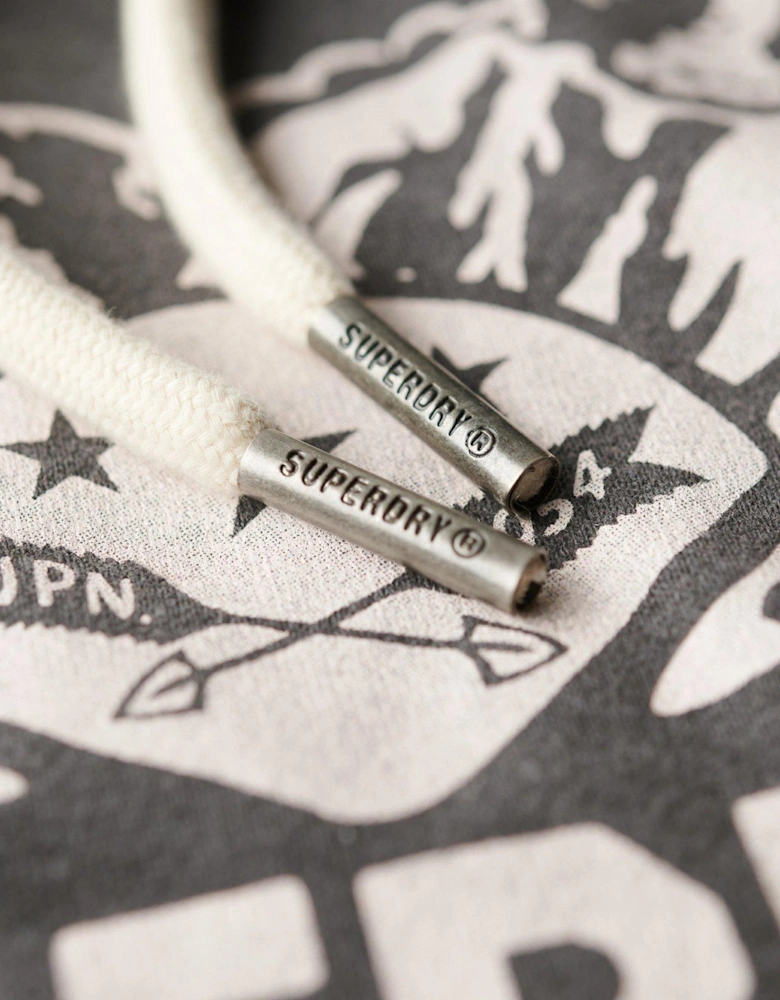 Outdoor Graphic Hoody - Grey