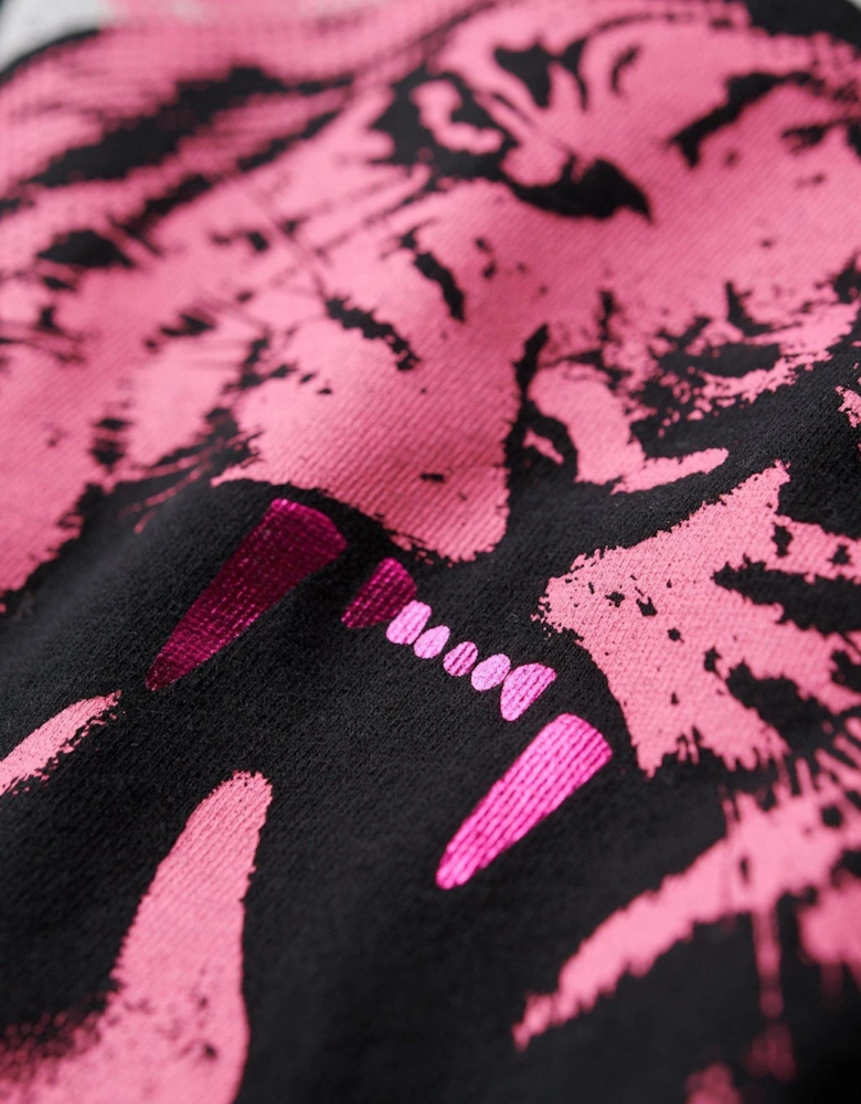 Lo-fi Rock Graphic T-shirt - Black