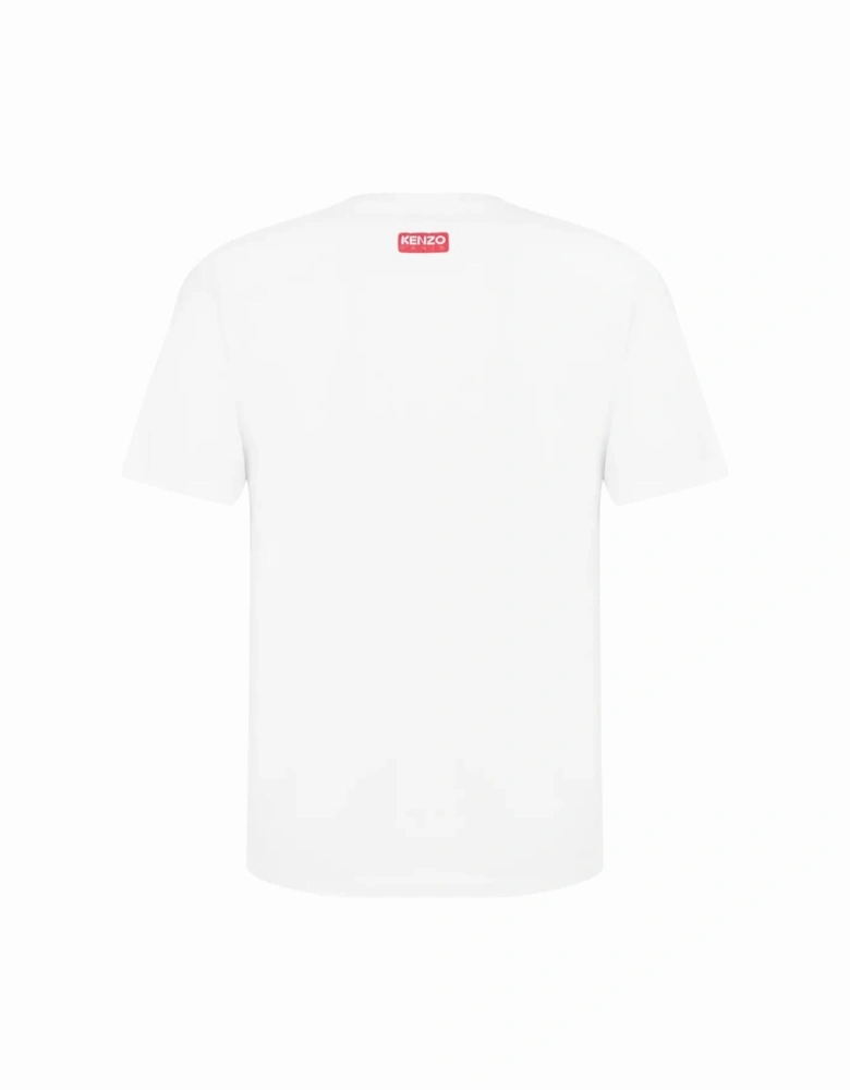 Boke Flower Printed T-Shirt in White