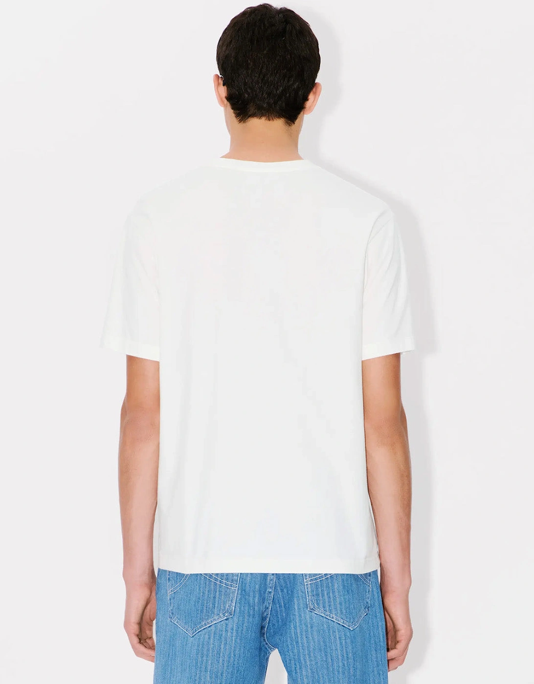 Boke Flower Printed T-Shirt in White