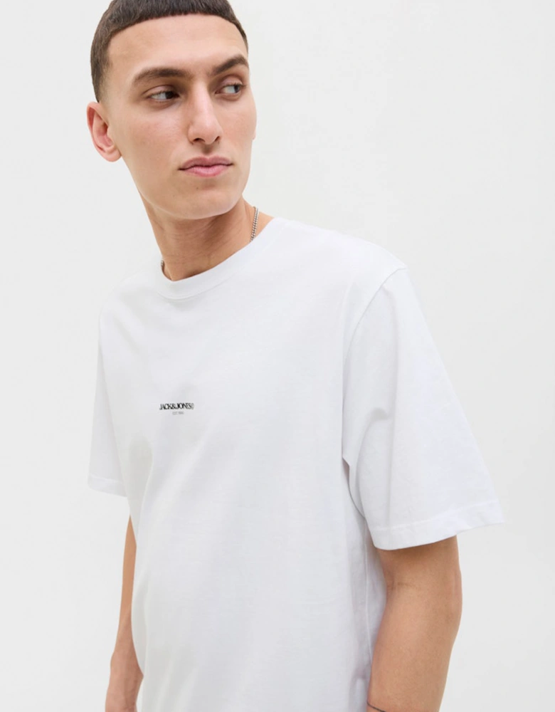 Originals Tavira Poster Short Sleeve Crew Neck Tee Bright White