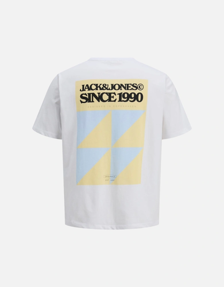 Originals Tavira Poster Short Sleeve Crew Neck Tee Bright White