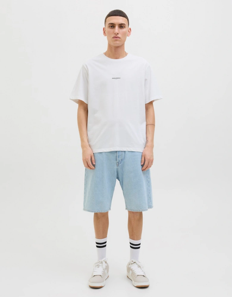 Originals Tavira Poster Short Sleeve Crew Neck Tee Bright White