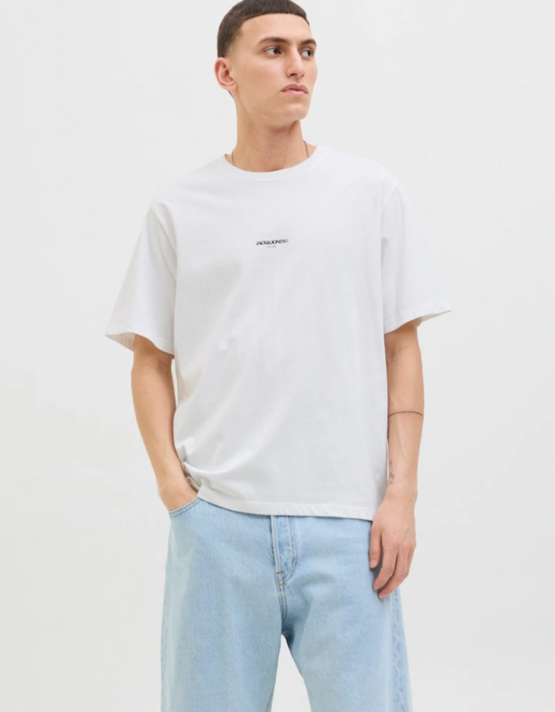 Originals Tavira Poster Short Sleeve Crew Neck Tee Bright White