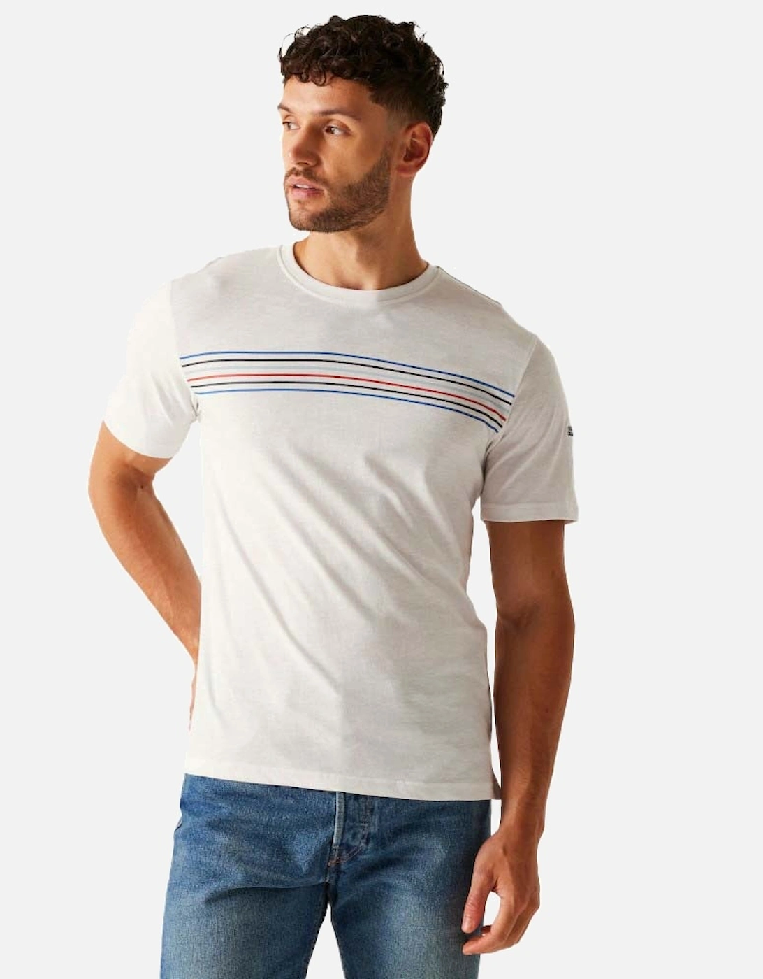 Mens Ravia UV Protecton Cotton Crew Neck T-Shirt, 5 of 4