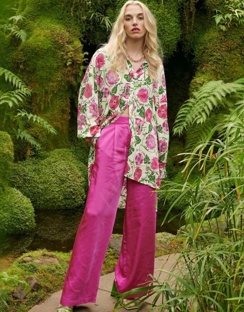 Sustainable Rose Petal Shirt Dress