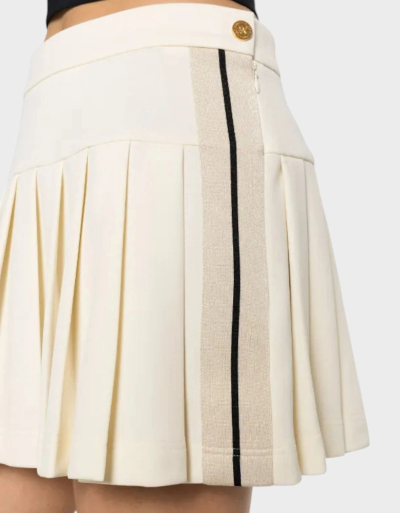Pleated Mini Skirt White