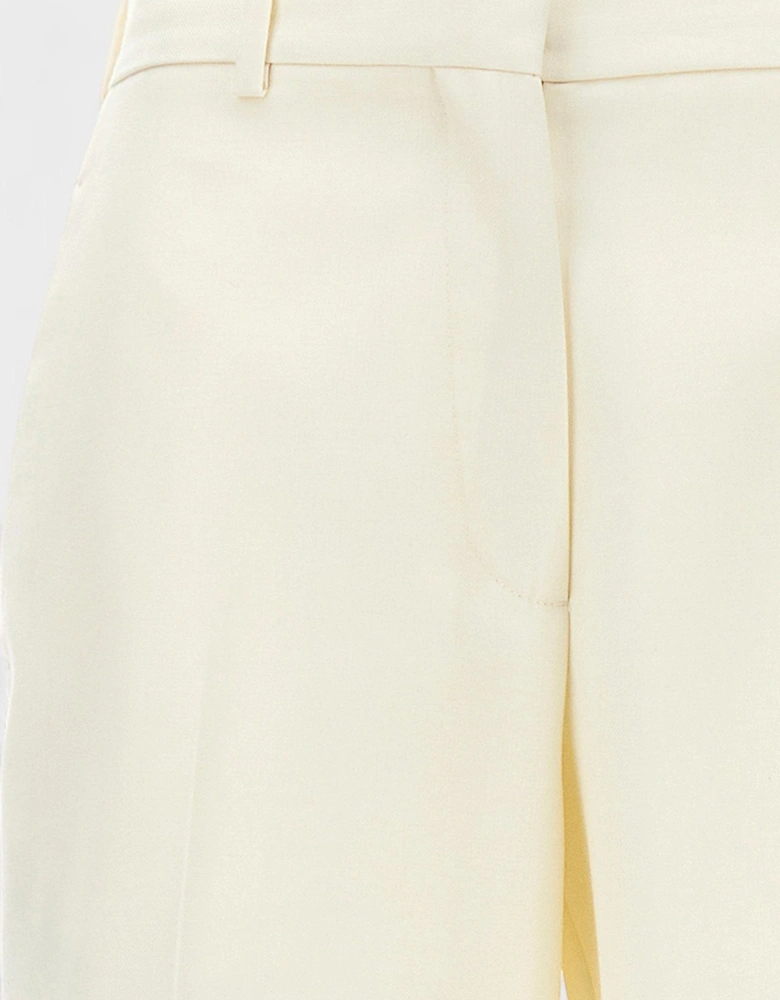 Knit Tape Suit Pants Butter White