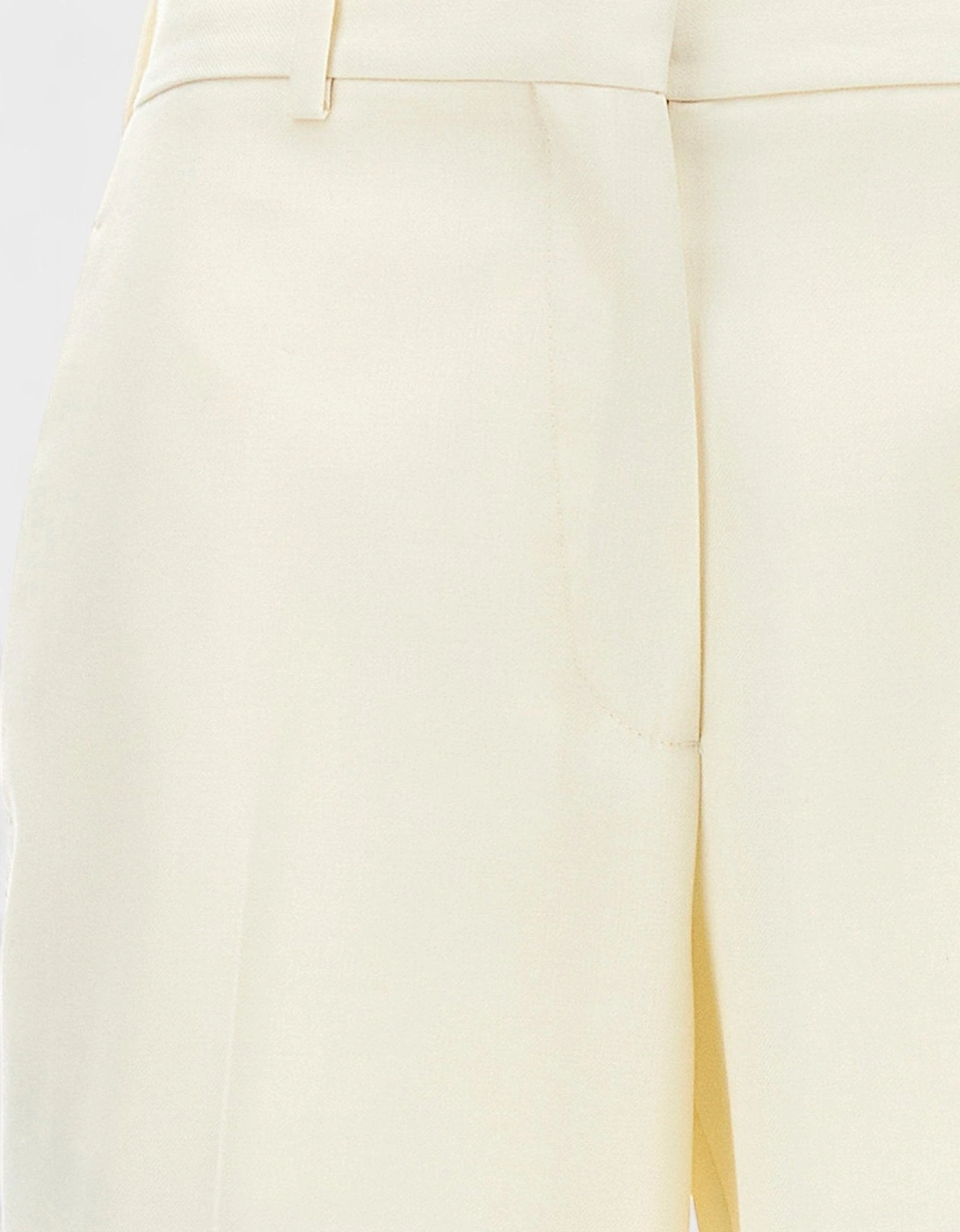 Knit Tape Suit Pants Butter White
