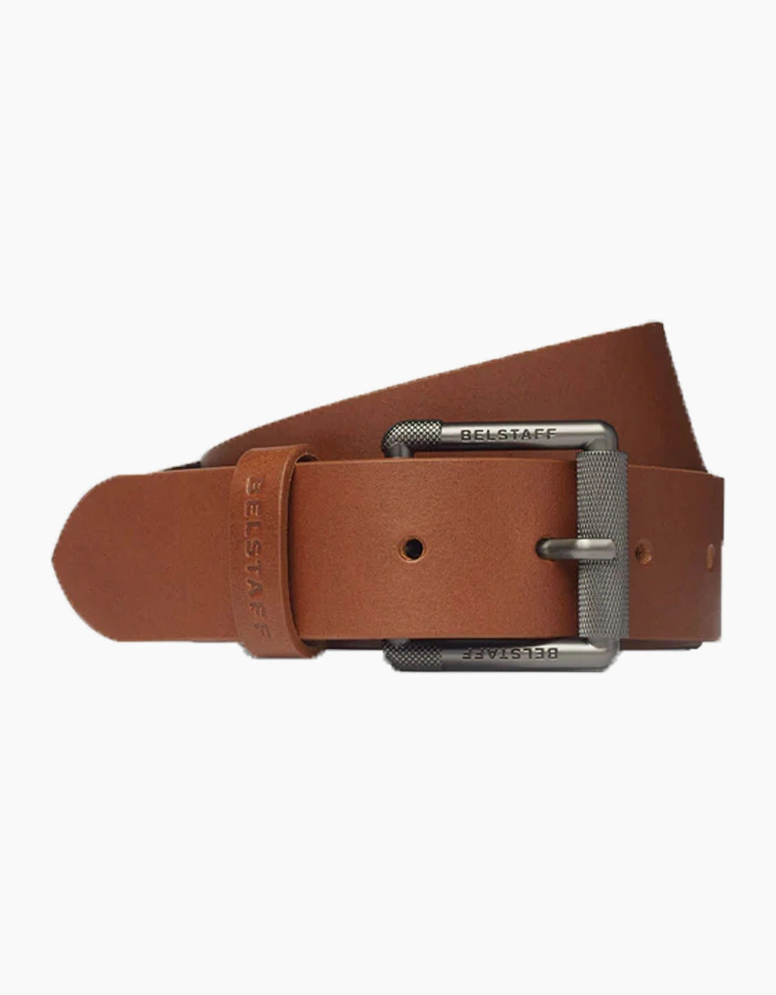 Belstaff Roller Buckle Leather Belt - Brown - Image 3