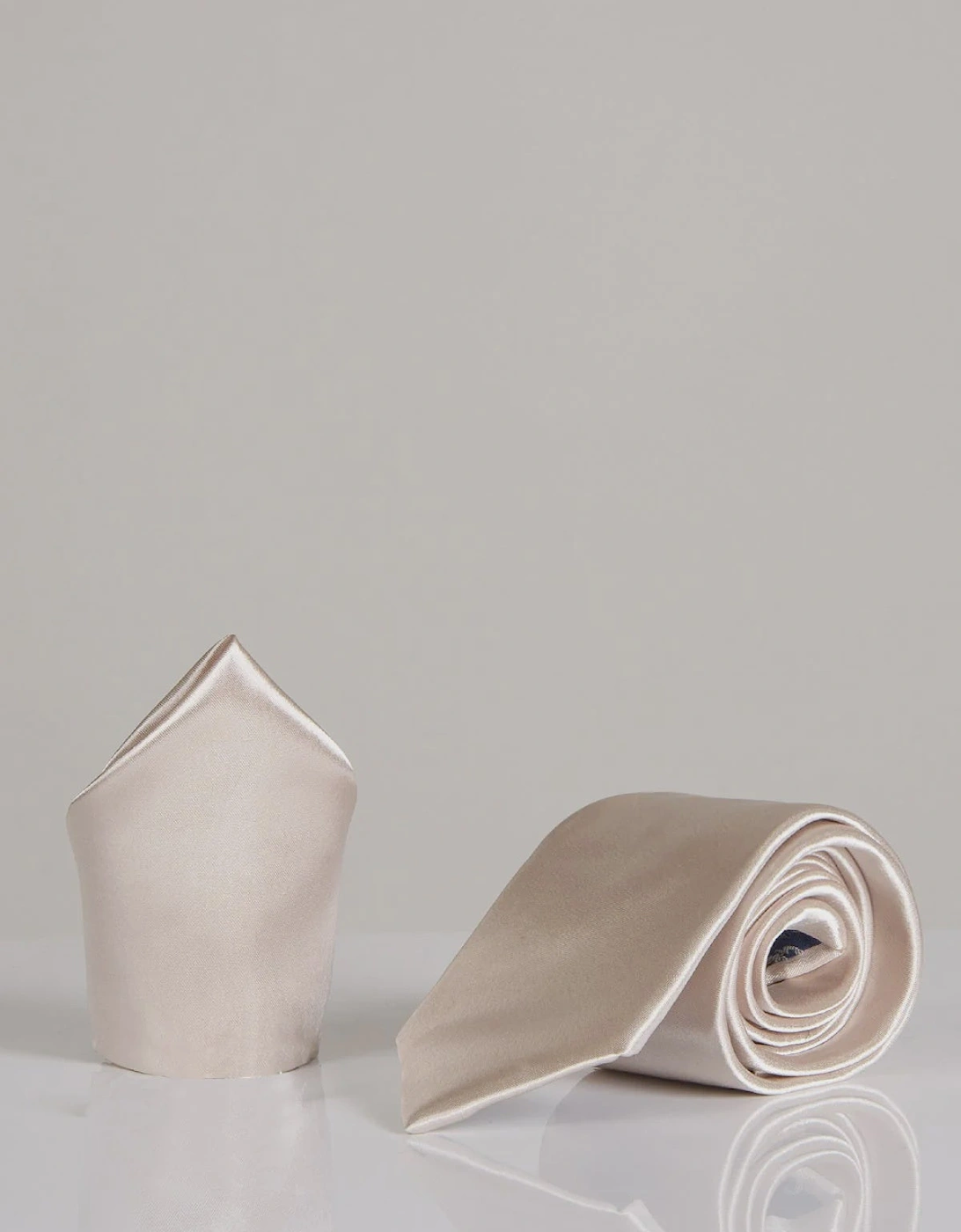 Stanley Satin Tie - Champagne, 4 of 3