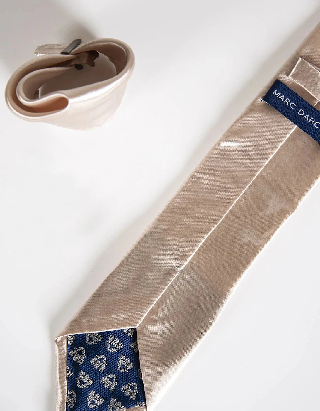 Stanley Satin Tie - Champagne