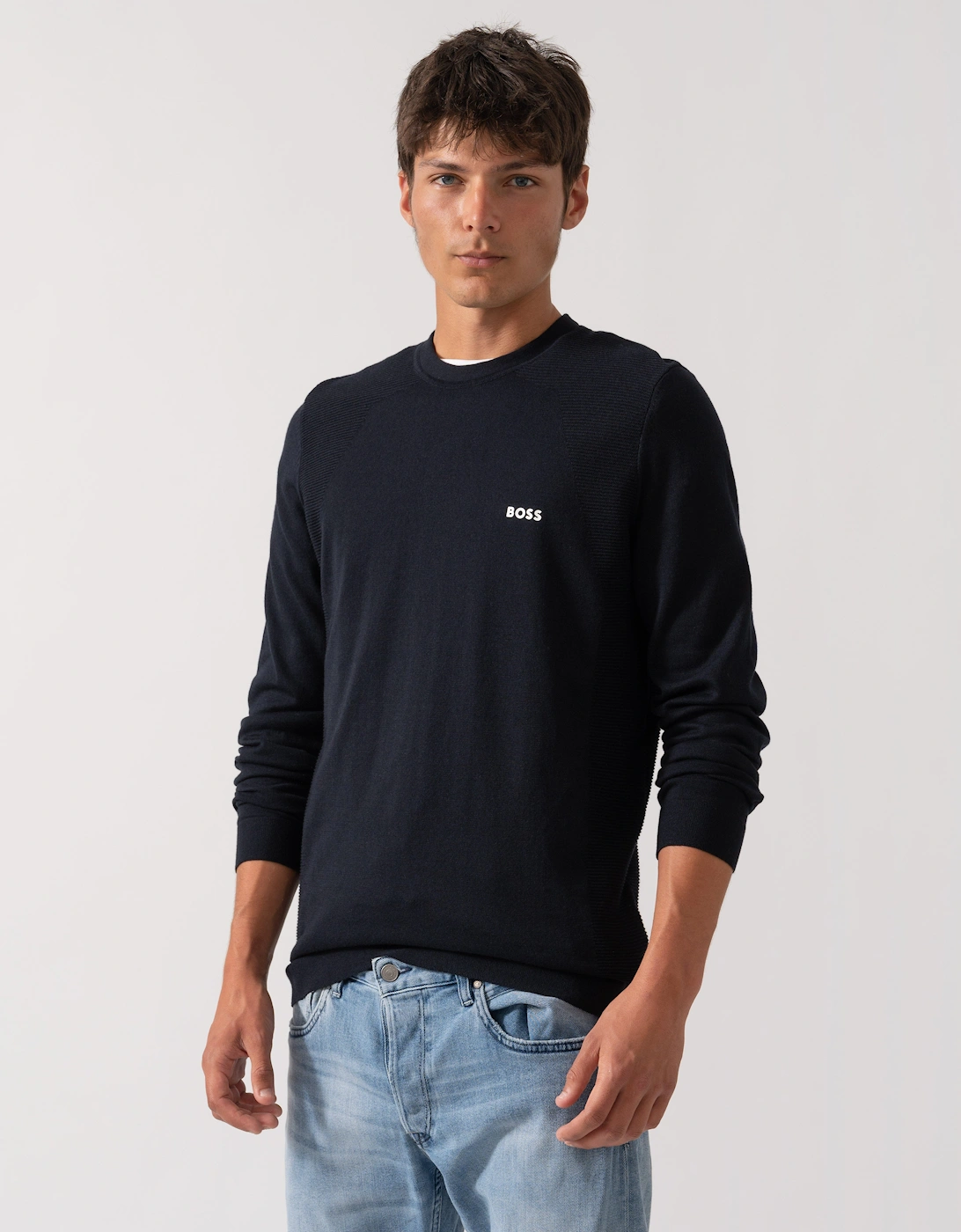 BOSS Green Momentum Lite Mens Crew Neck Jumper, 2 of 1