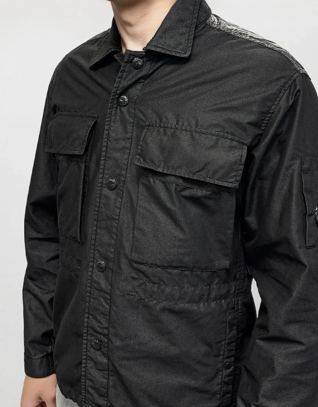 50 Fili Tr-P Buttoned Kan D Panel Coach Jacket Black
