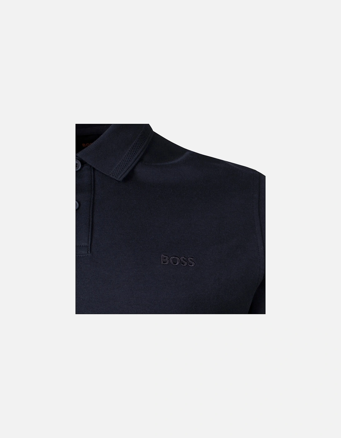 BOSS Pe Interlock Polo Shirt Dark Blue