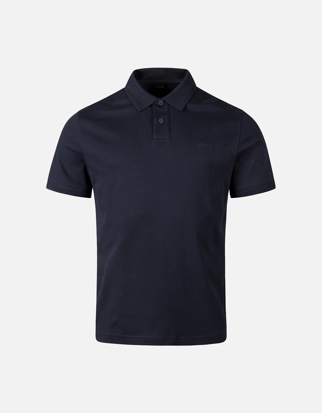 BOSS Pe Interlock Polo Shirt Dark Blue, 4 of 3