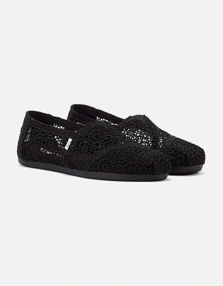 Apargata Crochet Espadrilles Women's Black Sandal