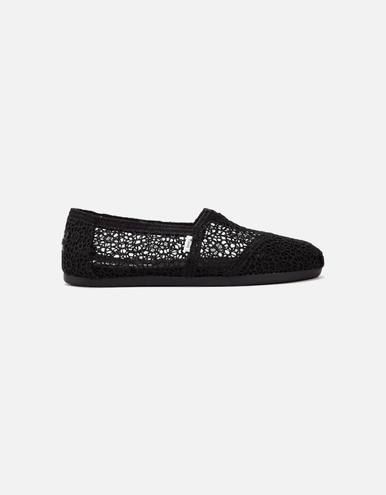 Apargata Crochet Espadrilles Women's Black Sandal