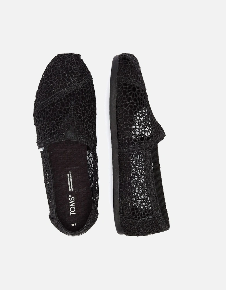 Apargata Crochet Espadrilles Women's Black Sandal
