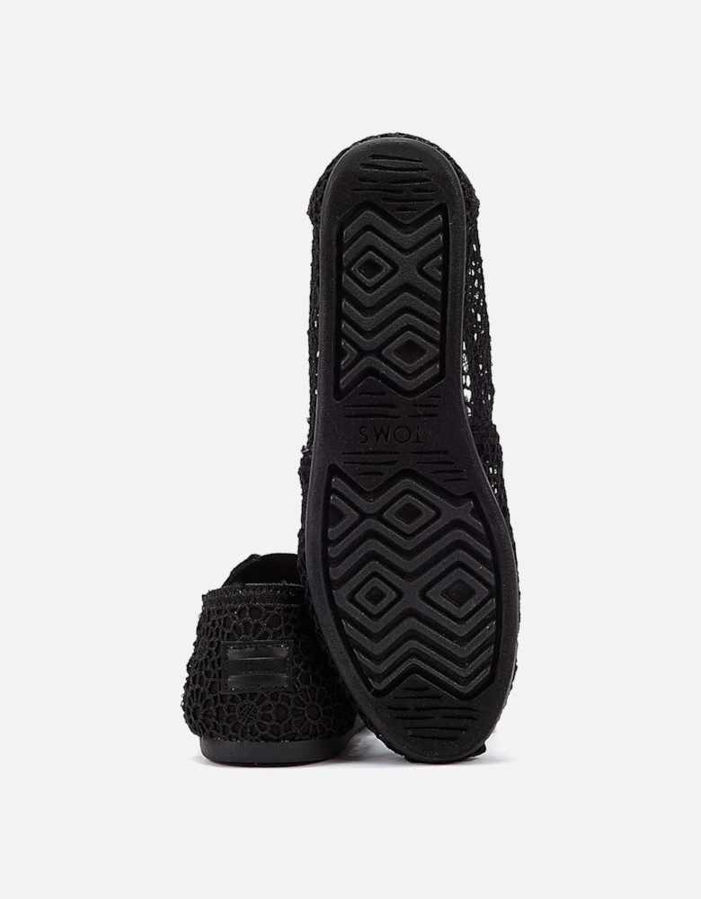 Apargata Crochet Espadrilles Women's Black Sandal
