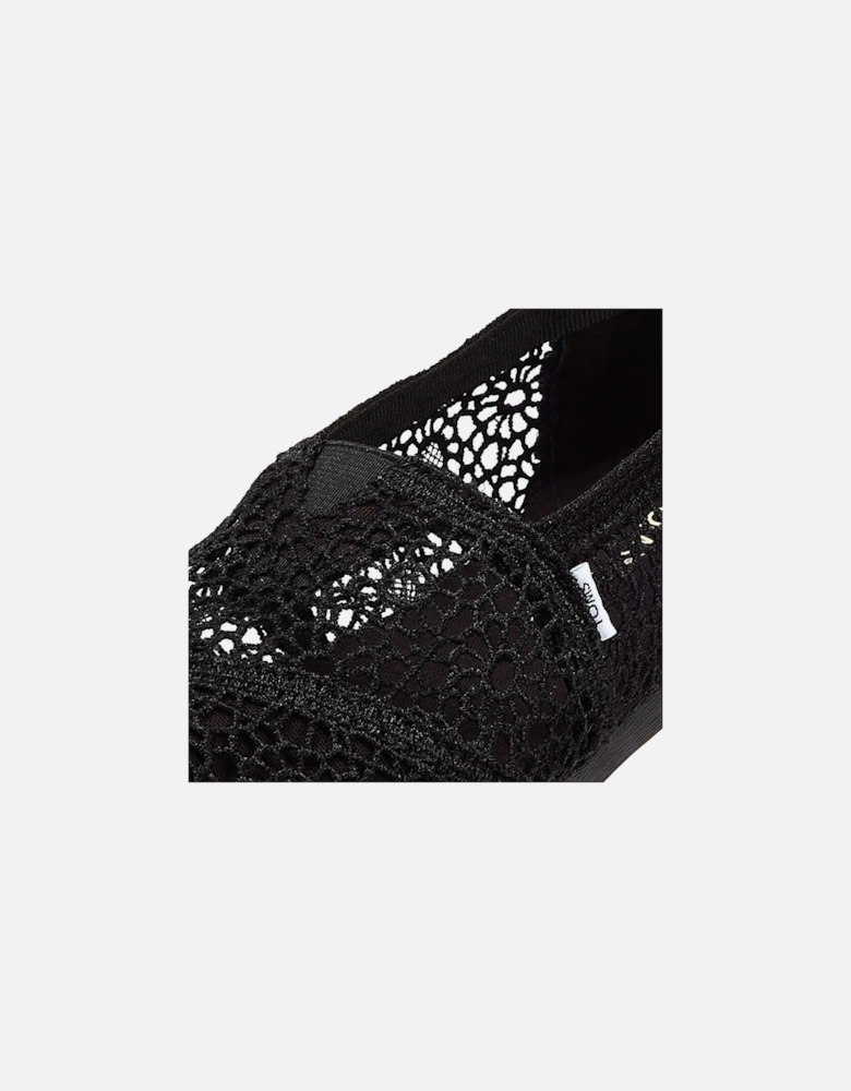 Apargata Crochet Espadrilles Women's Black Sandal