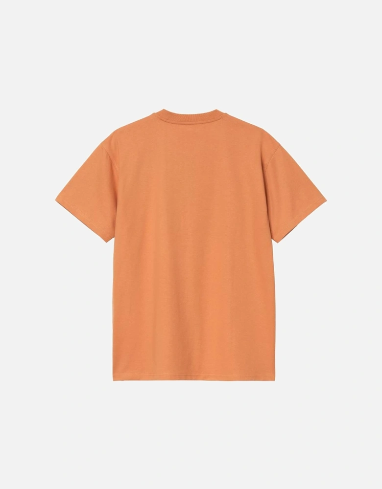 S/S American Script T-Shirt - Redhaven