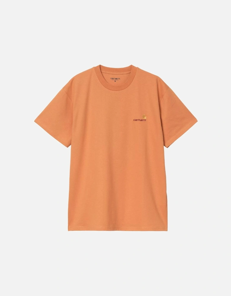 S/S American Script T-Shirt - Redhaven