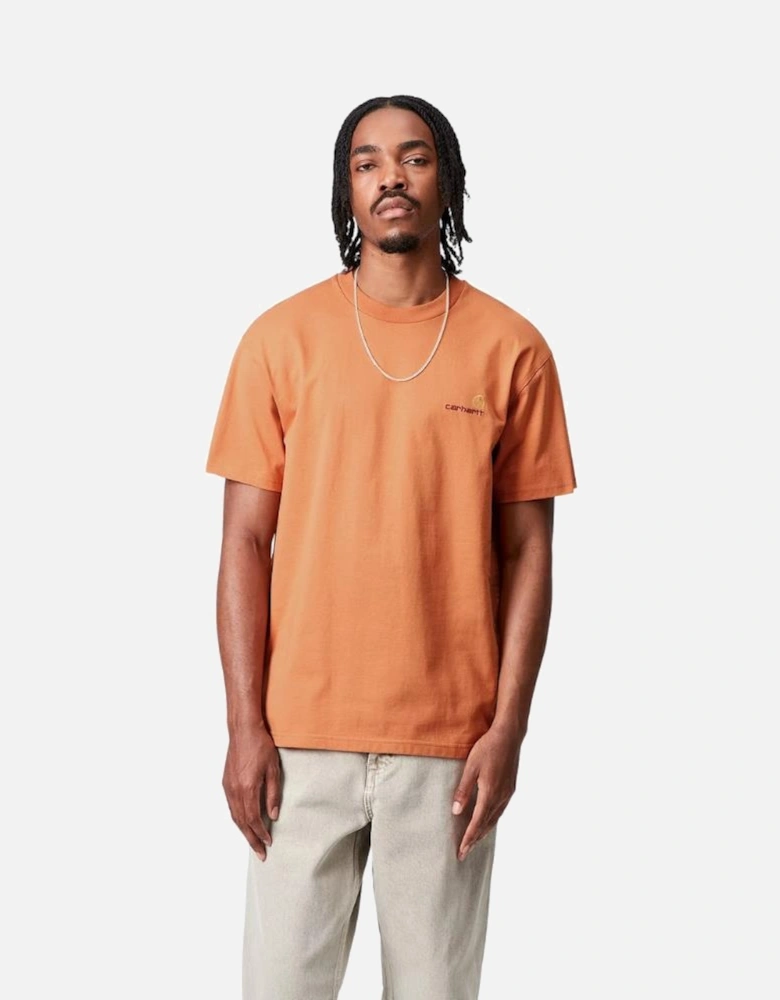S/S American Script T-Shirt - Redhaven