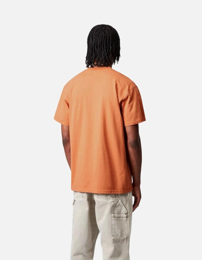 S/S American Script T-Shirt - Redhaven