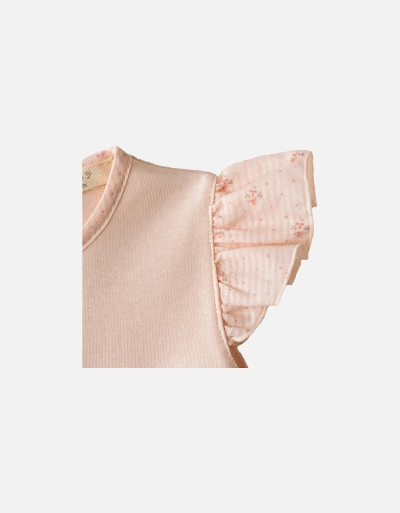 Cotton Peach Flora Romper