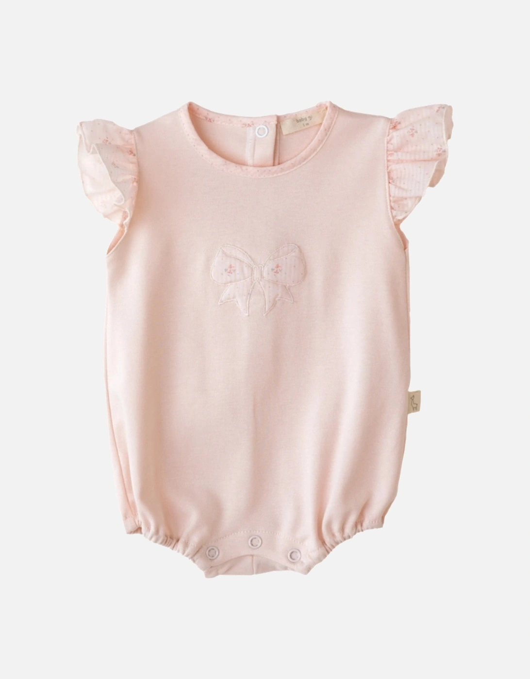 Cotton Peach Flora Romper