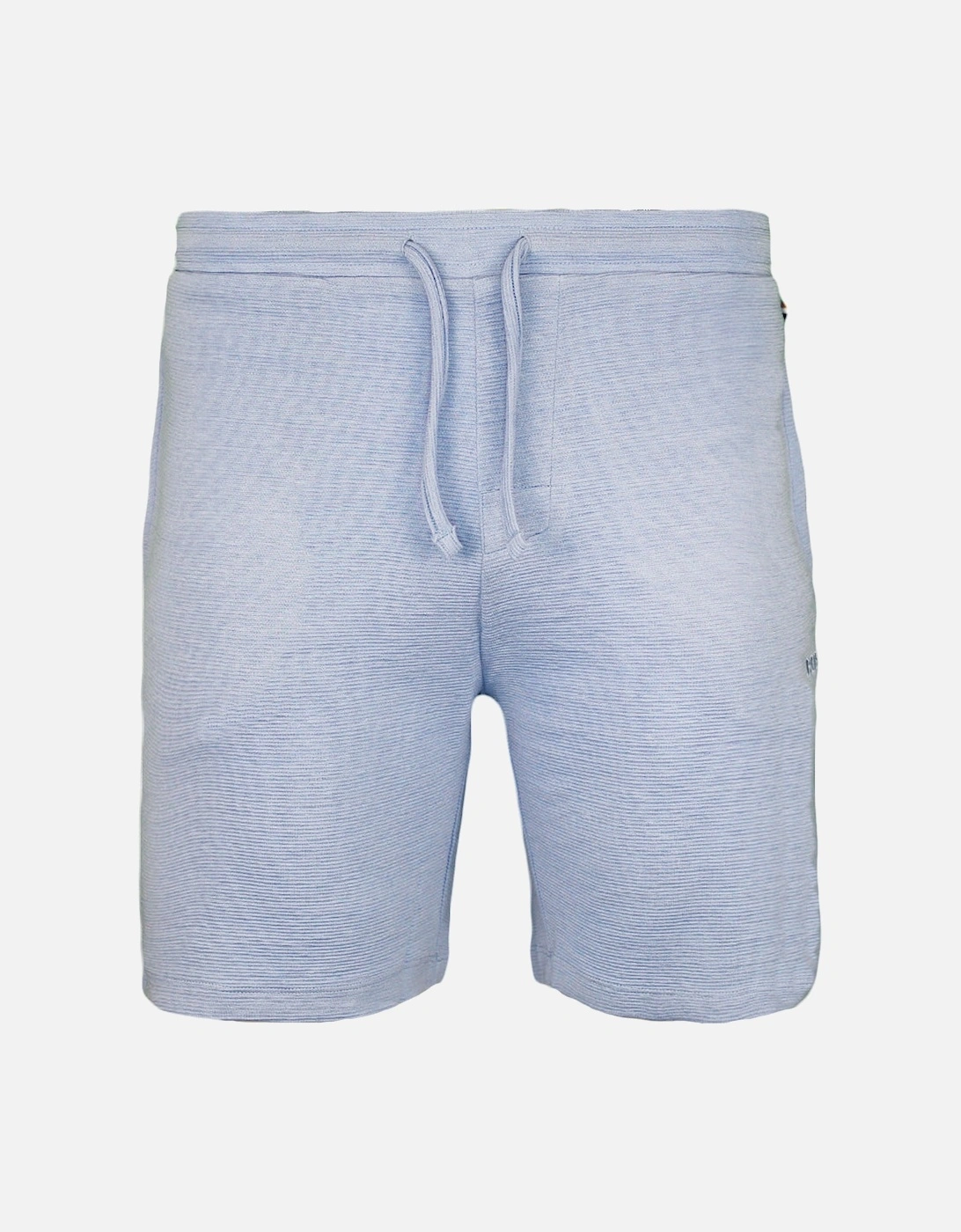 Rib Pyjama Shorts, Light/pastel Blue, 3 of 2