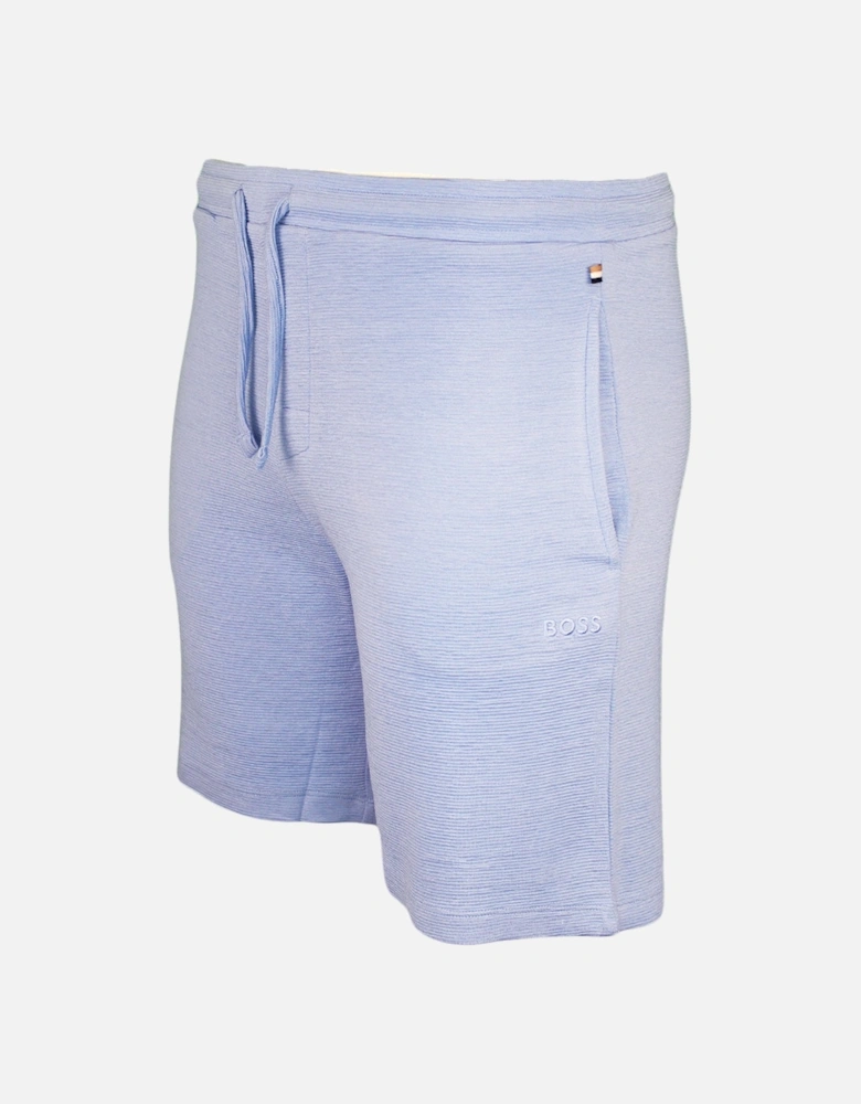 Rib Pyjama Shorts, Light/pastel Blue