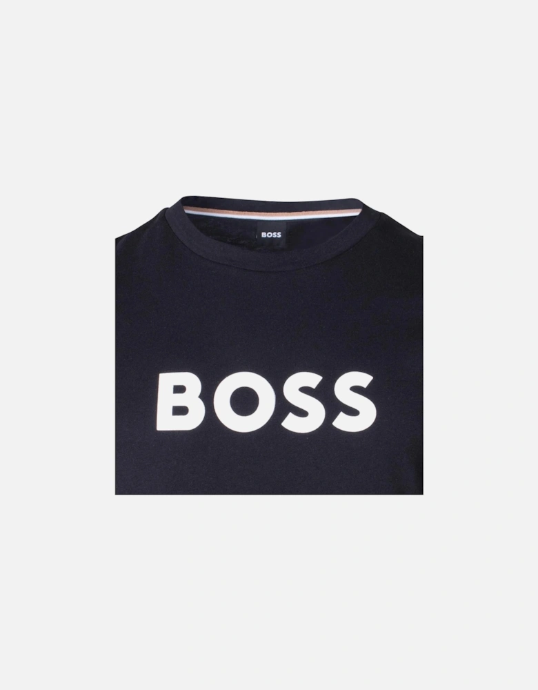 BOSS Contrast Logo RN T-Shirt Black