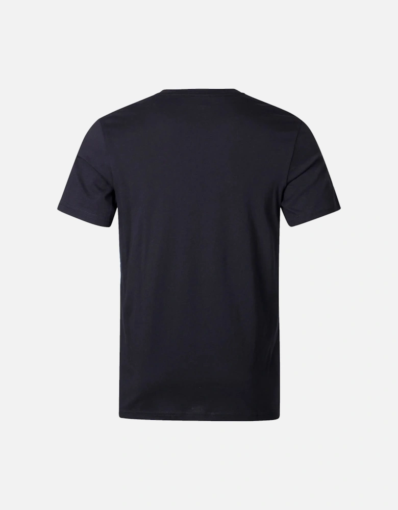 BOSS Contrast Logo RN T-Shirt Black